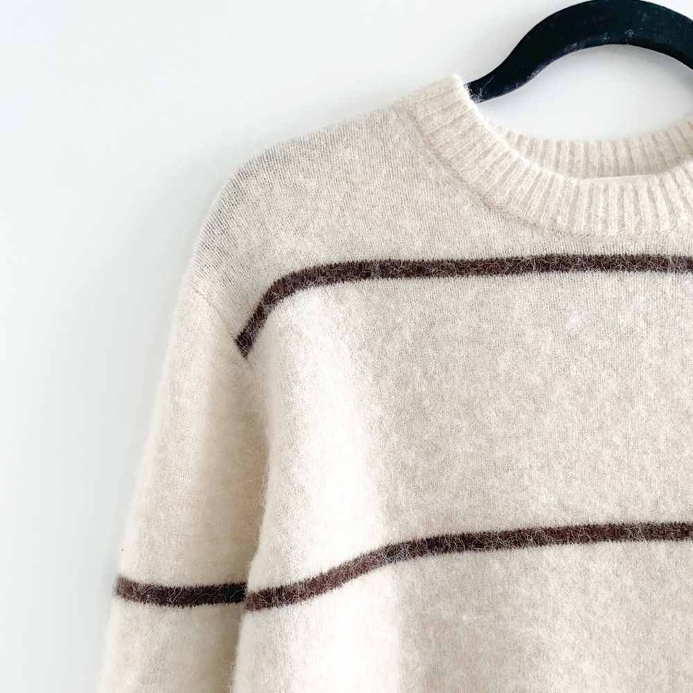 Wilfred Free Striped Alpaca Blend Sweater Dress - Picture 7 of 12